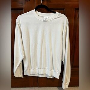 Aritzia  White Terry Crewneck